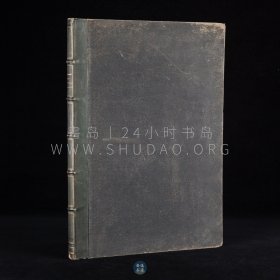 1858年《5世纪至17世纪的建筑艺术》L’Architecture du Ve au XVIIe siècle，法文原版，黑色真皮拼漆布装帧，法国文学家朱尔斯·盖尔哈博（Jules Gailhabaud）著作，涵盖巴黎圣母院和兰斯大教堂等建筑的雕塑与壁画和玻璃画的艺术，内收钢版画45幅，其中19幅为彩色平版印刷（Engelmann & Graf）