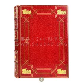 1875年英国伦敦《顺路而行》Down the Road,or Reminiscences of A Gentleman Coachman，英文原版，红色全皮精装，英国巴斯装订商 Bayntun（英国皇家御用书商）为美国纽约 Brentano's 书店装帧，英国贵族 C.T.S. Birch Reynardson 著，为英国林肯郡霍利韦尔庄园继承者，系其驾驶马车的回忆录，内收平版彩色插图12幅