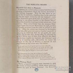 1913年《中世纪的神话和传说》Myths & legends of the Middle Ages，英文原版，蓝色漆布精装，英国历史学家格贝尔（H.A. Guerber）著作，内收插图60余幅