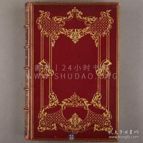 限定本！1875年《曼侬·雷斯戈》Manon Lescaut，法文原版，红色真皮装帧，烫金轧花纹饰，伦敦装帧师，法国作家安东尼·普列沃斯（Antoine François Prévost）古典名著，于世界文学史影响颇深，前刊大仲马序言及肖像，内收法国雕刻家利奥波德·弗拉蒙（Léopold Flameng）整页腐蚀版画10幅