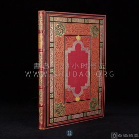 1879年《法兰西喜剧院肖像集》Album de La Comédie Française，法文原版，红色皮脊拼漆布，烫金纹饰，法兰西喜剧院副院长弗雷德里克·费弗尔（Frédéric Febvre）编辑，内收23幅法国喜剧家肖像版画，并附介绍，卷前影刊法国浪漫主义文学文豪大仲马（Alexandre Dumas）致英国威尔士亲王殿下（Prince de Galles）亲笔信