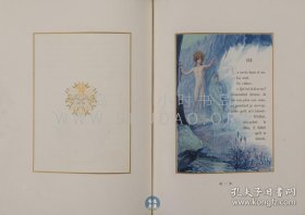 限定特装本！1904年《尼罗河畔的宫殿》2册全，La Maison sur le Nil，Ariane，法文原版，小牛皮与大理石纹纸装帧，法国象征主义诗人皮埃尔·路易斯（Pierre Louys）诗集，限定125套，此为第55号，内收法国画家保罗·热尔韦和乔治·安托万·罗切格罗斯的20幅水彩画插图，后附每种插图的黑白稿