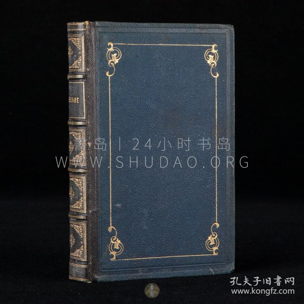 1829年英国伦敦《礼品书》The Keepsake for 1829，英文原版，蓝色全皮精装，英国剧作家 Frederick Reynolds 编辑，系英国文学年鉴，英国钢版雕刻先驱查尔斯·希斯（Charles Heath）发起，辑短篇小说、诗歌、散文和版画插图的选集，专为年轻女性而设计的礼品书，撰稿人多为浪漫主义时期的作家