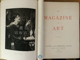 1894年《艺术杂志》The Magazine of Art，英文原版，棕色漆布精装，英国约翰·卡塞尔（John Cassell）创办的插画月刊，内收大量插图，另有整页版画插图10余幅