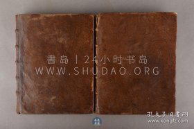 1716年《布瓦洛作品集》Oeuvres de Mr. Boileau Despréaux，两卷全，法文原版，棕色真皮精装，法国著名诗人尼古拉·布瓦洛（Nicolas Boileau）作品集，内收法国著名内阁雕刻师 Chéreau 雕刻版画6幅，卷前作者肖像版画2幅