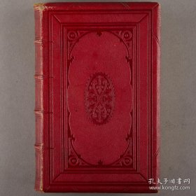 1857年《沃尔特·司各特爵士诗集》 The Poetical Works of Sir Walter Scott，英文原版，红色真皮精装，英国诗人司各特（Walter Scott）诗集，内收钢版画插图7幅