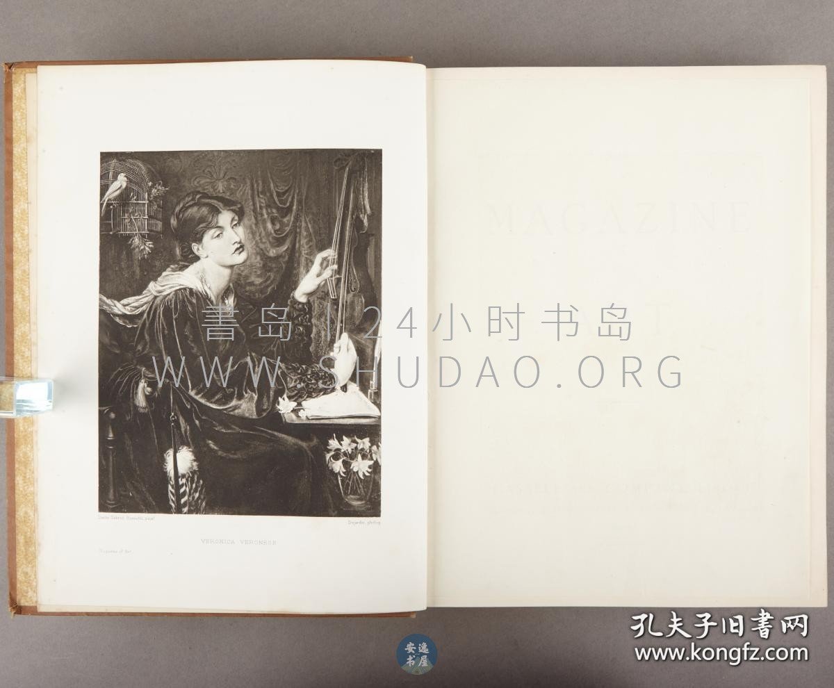 1894年《艺术杂志》The Magazine of Art，英文原版，棕色漆布精装，英国约翰·卡塞尔（John Cassell）创办的插画月刊，内收大量插图，另有整页版画插图10余幅