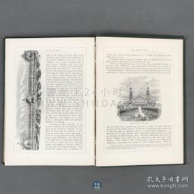 1878年《法国风景》French Pictures，英文原版，绿色漆布精装，英国作家戈斯内尔·格林（Gosnell Green）编辑，介绍法国各地区和城市的风景画册，配有详细的文字介绍，内收大量英国和各国艺术家艺术插图百余幅，原图用铅笔或钢笔绘制