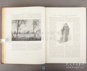 1894年《艺术杂志》The Magazine of Art，英文原版，棕色漆布精装，英国约翰·卡塞尔（John Cassell）创办的插画月刊，内收大量插图，另有整页版画插图10余幅