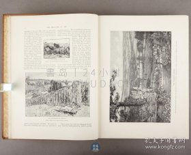 1894年《艺术杂志》The Magazine of Art，英文原版，棕色漆布精装，英国约翰·卡塞尔（John Cassell）创办的插画月刊，内收大量插图，另有整页版画插图10余幅