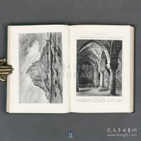 1878年《法国风景》French Pictures，英文原版，绿色漆布精装，英国作家戈斯内尔·格林（Gosnell Green）编辑，介绍法国各地区和城市的风景画册，配有详细的文字介绍，内收大量英国和各国艺术家艺术插图百余幅，原图用铅笔或钢笔绘制