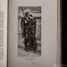 1913年《中世纪的神话和传说》Myths & legends of the Middle Ages，英文原版，蓝色漆布精装，英国历史学家格贝尔（H.A. Guerber）著作，内收插图60余幅