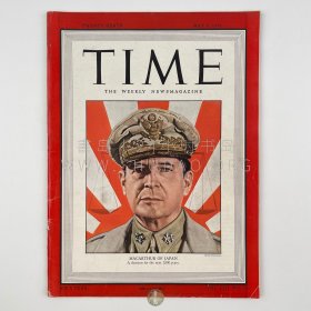稀见！1949年5月9日美国纽约《时代周刊》Time，系美国陆军元帅/五星上将麦克阿瑟（MacArthur）封面刊，时任驻日盟军总司令 A decision for the next 1000 year