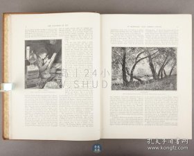 1894年《艺术杂志》The Magazine of Art，英文原版，棕色漆布精装，英国约翰·卡塞尔（John Cassell）创办的插画月刊，内收大量插图，另有整页版画插图10余幅