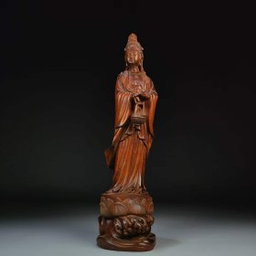 87_旧藏—黄杨木雕竹篮观音

规格:高21cm宽5.5cm