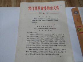 营口县革委会1969年关于充实石佛公社革委会的报告