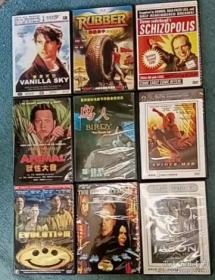 奇幻片 科幻片 DVD【22碟】《香草的天空》《橡皮轮胎杀手》《人面兽心/兽性大发》《鸟人》《变态城》《蜘蛛侠》《进化危机》《第五元素》《杰森在太空/星际公敌》《暖暖内含光》《太空炮弹》《楚门的世界》《成为约翰·马尔科维奇/变脑》《裸体午餐》《改编剧本》《穆赫兰道》《坏品味》《妙不可言/熟食店》《科学睡眠》《有关时间旅行的热门问题》《银河系漫游指南》《土拨鼠之日》（不附黑盒，如需黑盒另加40元）