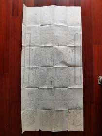 F 清代或民国 木刻版画《德齐帱载》一大张全，绘画收录孔子、曾子、颜子、孟子等儒家圣贤画像。略有虫蛀，主体完好。尺寸：长127厘米×宽64厘米