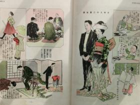 1930年（昭和5年）日本漫画家 北泽乐天著 《乐天全集 第一卷》硬精装 16开本一册全！北泽乐天画的明治到昭和年间反应社会现状和问题的作品集。尺寸:  26厘米*19.5厘米