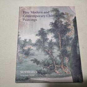 SOTHEBY`S FINE MODERN AND CONTEMPORARY CHINESE PAINTINGS1997香港 中国现当代书法绘画