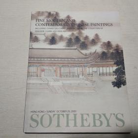 SOTHEBY`S  FINE MODERN AND CONTEMPORARY CHINESE PAINTINGS  2000香港 中国书画，张大千等