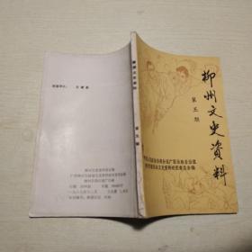 柳州文史資料 第五期 抗日戰(zhàn)爭(zhēng)專輯