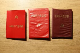 《中国共产党章程》3本