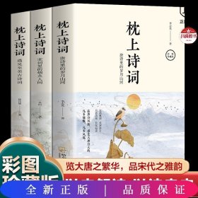 全套3册 枕上诗词书 一诗一词念红尘一字一句品人生领略古诗词之美排解当下的忧愁与焦虑提升文化气质与内涵中国古诗词阅读书籍