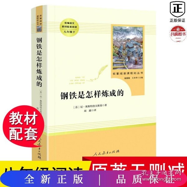 统编语文教材配套阅读 八年级下：钢铁是怎样炼成的/名著阅读课程化丛书