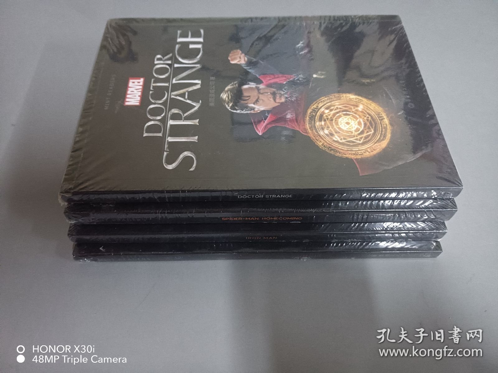 薄荷阅读漫威系列蜘蛛侠、奇异博士、钢铁侠、美国队长·复仇者先锋（全新） 共4本合售