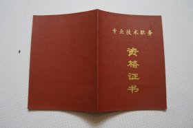 一汽史料（证书）：资格证书（高级工程师）