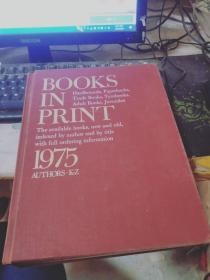 BOOKS IN PRINT 1975 (VoLume 2)AUTHORS K-Z（详见图）