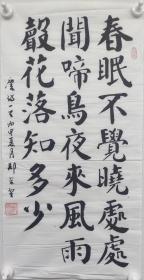 郑觉登先生书法作品：唐诗一首《春晓》