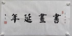 郑觉登先生书法作品：书画延年