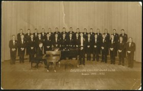 老明信片1937年美国DAVISOON乐队（相纸片）