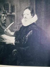 1903年鲁本斯作品《比利时法学家、语言学家，加斯帕·格瓦提乌斯gaspard gevartius》尺寸32*24.2厘米--出自佛兰德斯画家彼得·保罗·鲁本斯（Peter Paul Rubens1577-1640）油画作品，藏于比利时安特卫普博物馆 ，荷兰出版