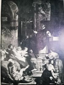 1903年鲁本斯作品《伊格纳修斯的奇迹de mirakelen van de h.ignatius》尺寸32*24.2厘米--出自佛兰德斯画家彼得·保罗·鲁本斯（Peter Paul Rubens1577-1640）油画作品，藏于奥地利维也纳艺术史博物馆，荷兰出版