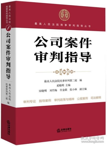 最高人民法院商事审判指导丛书：公司案件审判指导