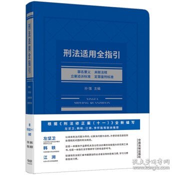 刑法适用全指引：罪名要义、关联法规、立案追诉标准、定罪量刑标准