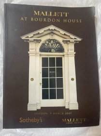 伦敦苏富比2007年3月9日波登庄园的马勒特艺术品拍卖图录 MALLETT AT BOURDON HOUSE sotheby