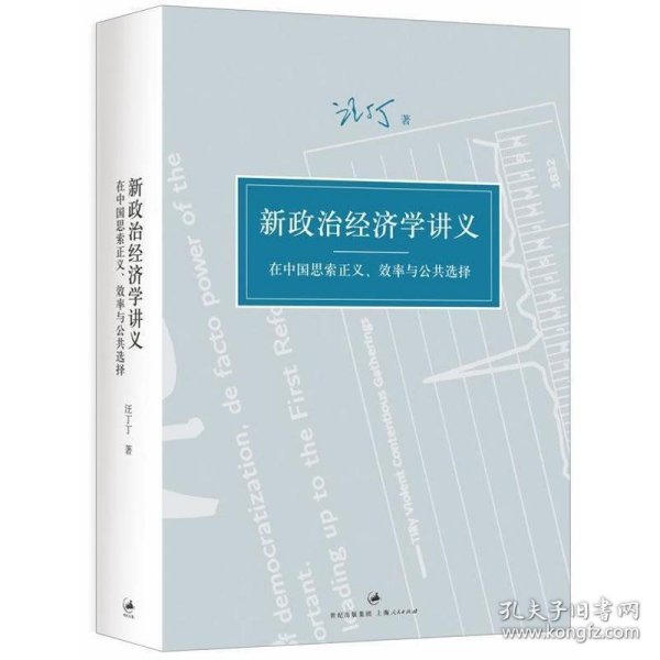 新政治经济学讲义：在中国思索正义、效率与公共选择