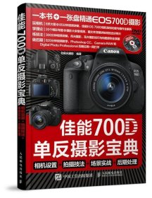 佳能700D单反摄影宝典:相机设置+拍摄技法+场景实战+后期处理