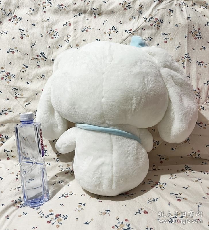 带蝴蝶结斜背小怪兽的白色大耳狗 Cinnamoroll 40cm高 大型毛绒玩具玩偶 减压毛绒布偶玩具 陪睡卡通玩偶 娃娃公仔礼品礼物 婚礼婚庆奖品婚房布置摆设摆件 全新无吊牌