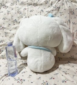 带蝴蝶结斜背小怪兽的白色大耳狗 Cinnamoroll 40cm高 大型毛绒玩具玩偶 减压毛绒布偶玩具 陪睡卡通玩偶 娃娃公仔礼品礼物 婚礼婚庆奖品婚房布置摆设摆件 全新无吊牌