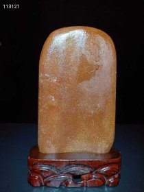 234_和田玉籽料【财神送宝】摆件 玉质油润细腻,纯手工雕刻,打灯通透,品相完美