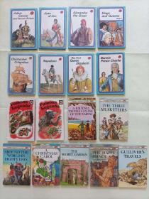 英文原版，Ladybird Children's Classics 瓢虫经典童书 其中HISTORY系列8册，FICTION系列9册，共17册。