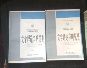 文学理论争鸣辑要（上下）  作者:  上海师范学院中文系文艺理论教研室编 出版社:  上海文艺出版社【 /正版 私人藏书 內页无笔记，划线 品相见图 实拍图发货5】