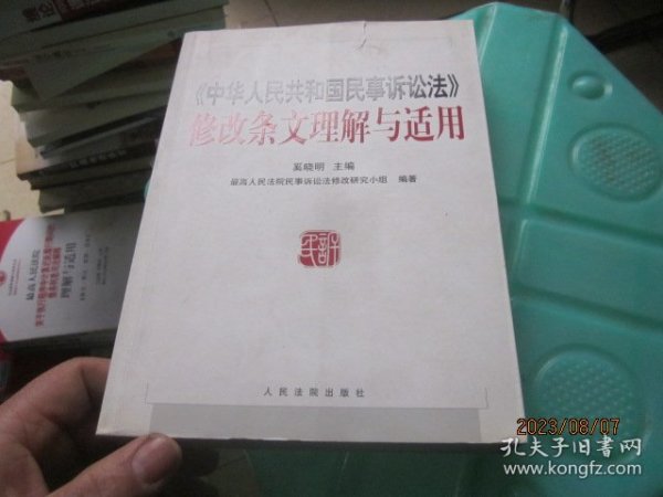 《中华人民共和国民事诉讼法》修改条文理解与适用