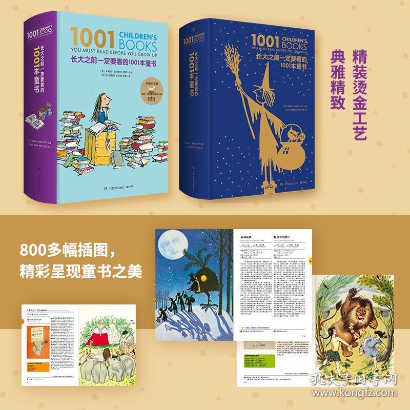 长大之前一定要看的1001本童书 朱莉娅·埃克谢尔 著 一份可以陪伴孩子一生的阅读礼物 小说