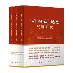 十四五 规划战略研究 上 中 下册 国家发展和改革委员会，组织 编